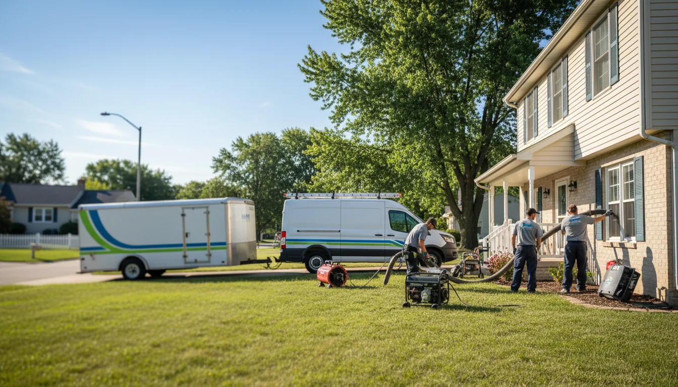 Flooded Basement Restoration And Cleanup With Repair in Midlothian, IL near me